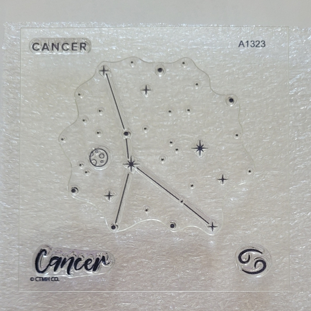 CTMH (retired) Cancer Constellation Clear Stamp